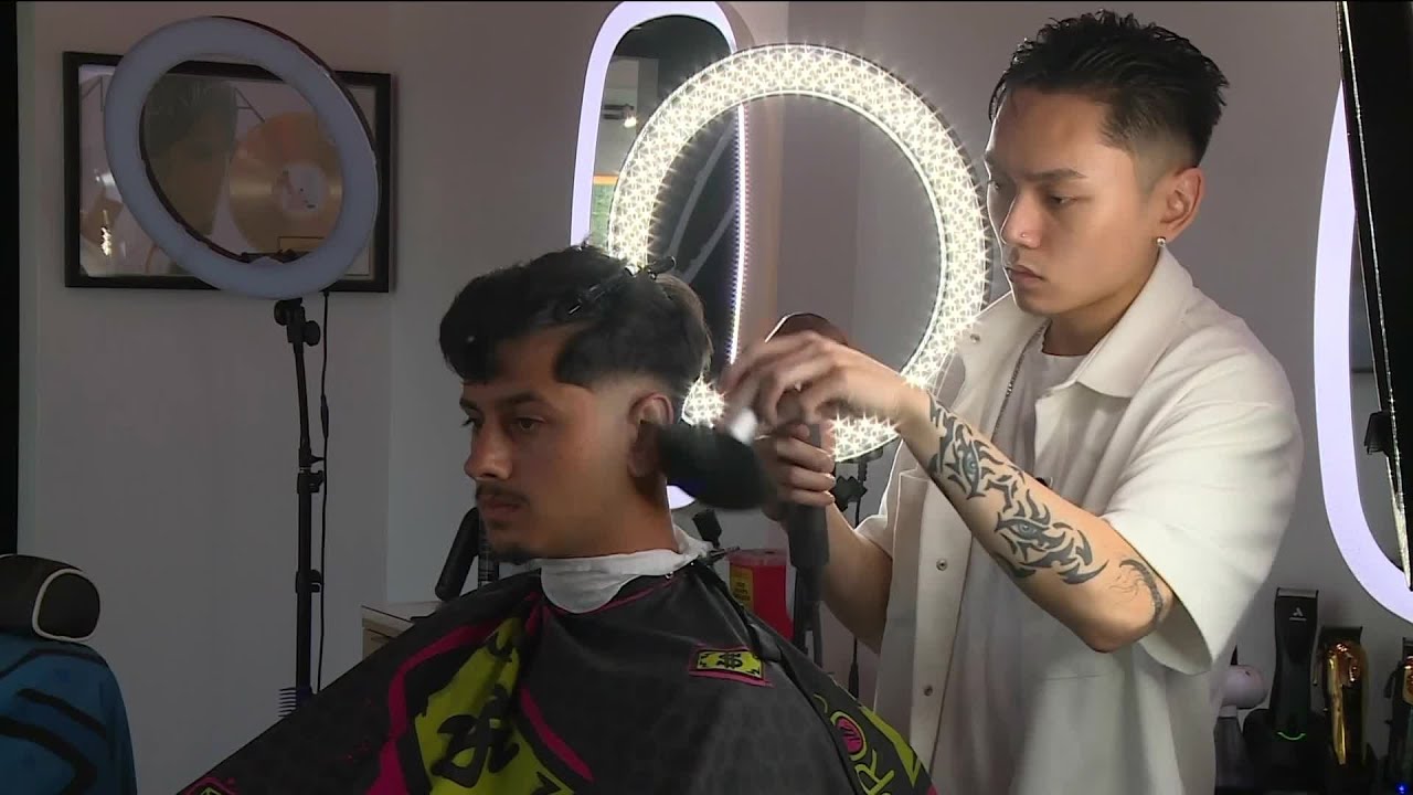 Virginia barber Thai Nguyen is TikTok famous for his signature cuts: 'The DMs are blowing up'