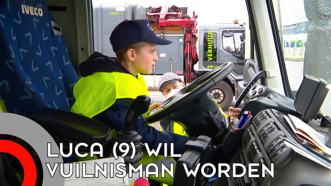 Wens van jarige Luca in vervulling: vuilnisman voor één dag