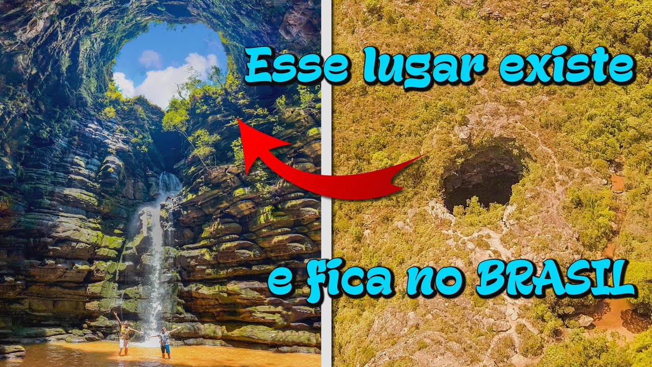 DESTINOS MAIS INCRÍVEIS DO BRASIL: UM DIA NA CACHOEIRA SECRETA QUE FICA DENTRO DO BURACO DO PADRE