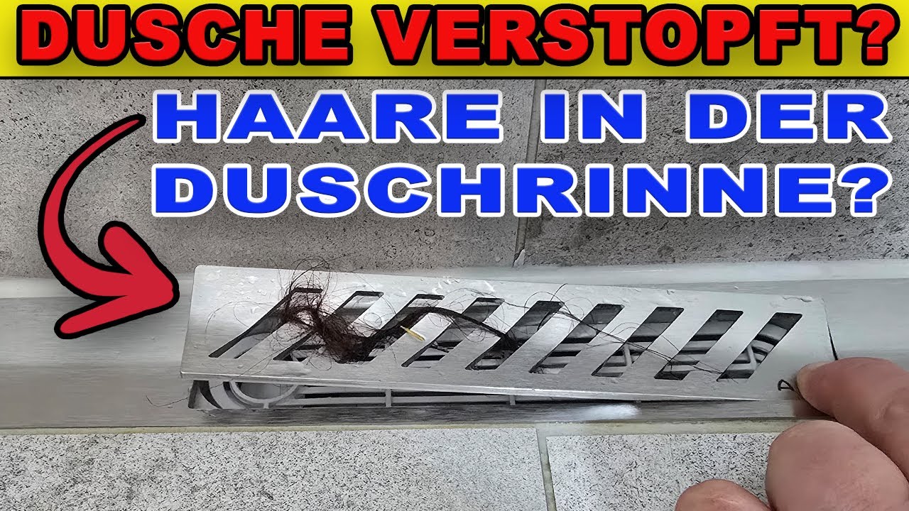 Haare in der Duschrinne? Sei nicht dumm! Darauf solltest du beim Kauf einer Duschrinne achten!