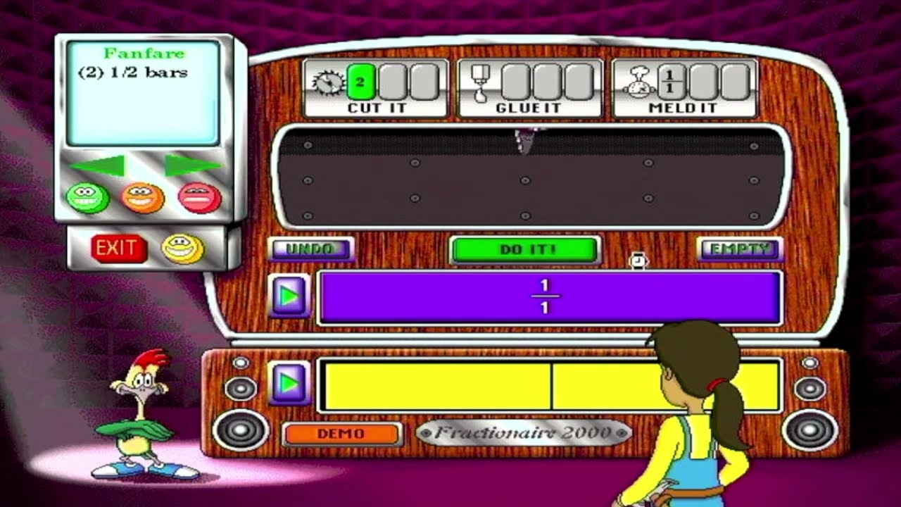 Math Workshop Deluxe (1997) Игра в ритм-шоп с Алом, птицей-алгоритмом