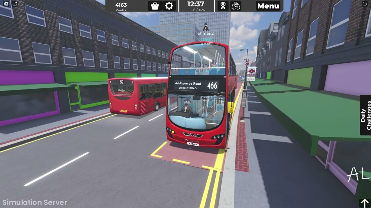 Roblox Croydon | Route 466 South Croydon - Shirley | Arrwheatva Gemini 2 B5LH Hybrid | Sim Server