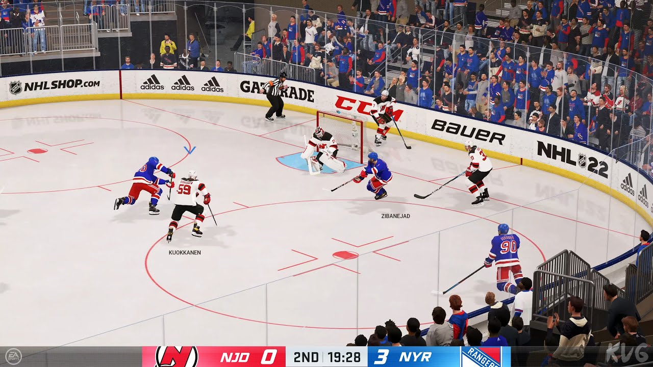 NHL 22 - New Jersey Devils vs New York Rangers - Gameplay (PS5 UHD) [4K60FPS]