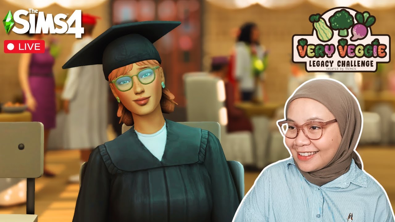 Pertama Kalinya Ngerasain Wisuda SMA di The Sims 4 🥕 | Very Veggie Legacy #23