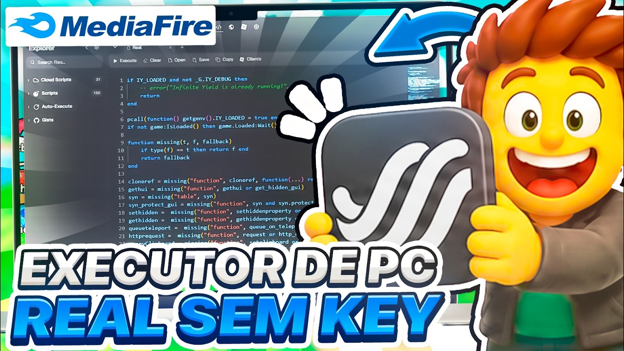 NOVO! EXECUTOR REAL de PC GRATIS SEM BAN! ✅ COMO BAIXAR e USAR SCRIPT ROBLOX de PC!
