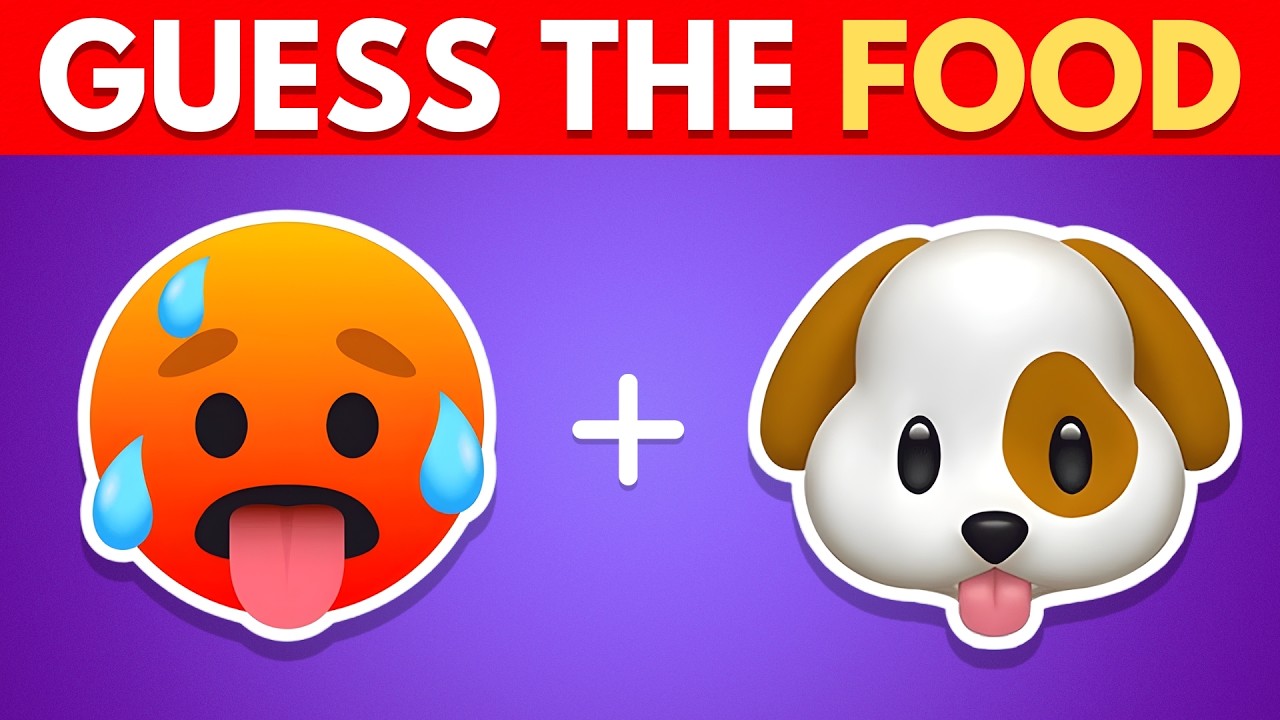 Guess the Food by the Emoji! 🍔🍟 | Food & Drinks Emoji Quiz