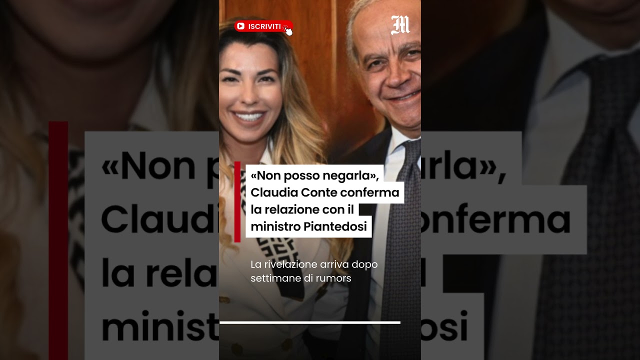 &laquo;Non posso negarla&raquo;, Claudia Conte conferma la relazione con il ministro Piantedosi