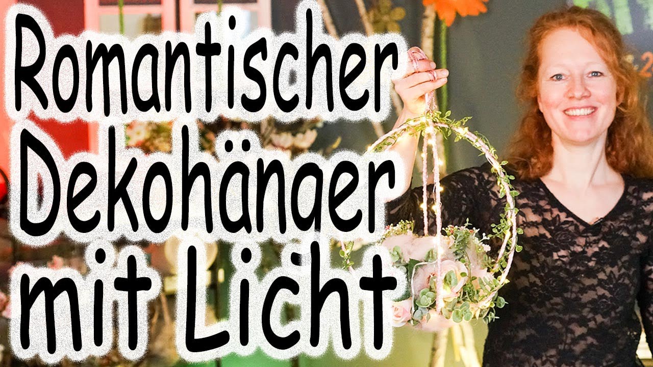 Hängedeko Romantic-Look | Gartendeko mit Seidenblumen | Dekoidee Hochzeit | Geschenkidee|Floristik24