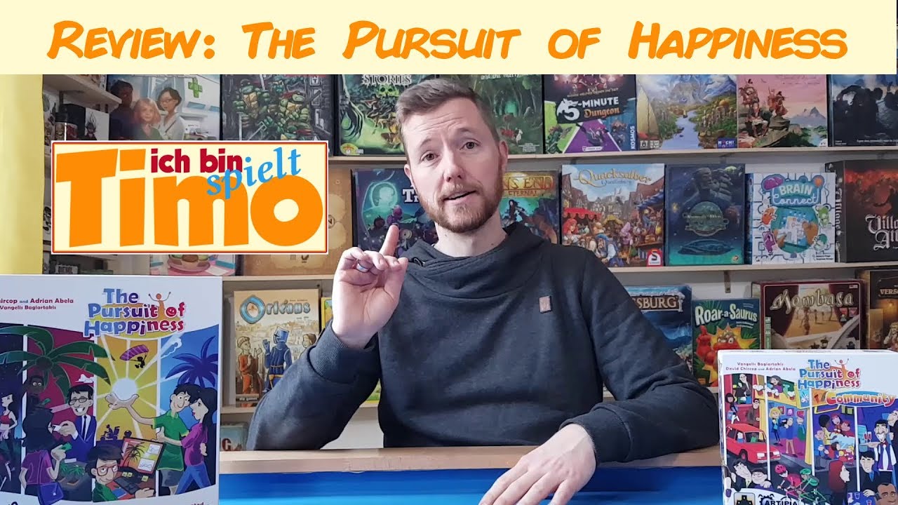 Review und Regeln von The Pursuit of Happiness - Das Streben nach Glück [Timo spielt]
