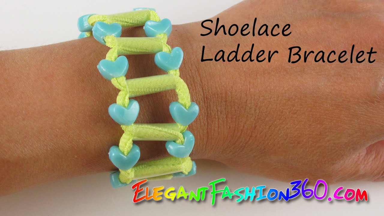 DIY Shoelace Ladder Bracelet - How toTutorial Easy and Fun