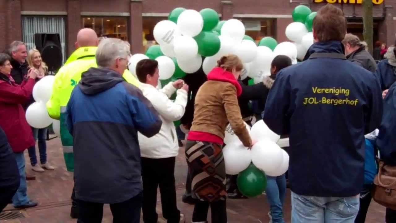Specsavers steunt (1/3): €1000 cheque in ballon, helaas niet gewonnen.