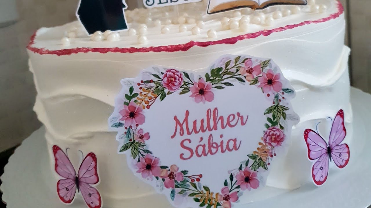 BOLO MULHER SÁBIA | WAVE CAKE | BOLO EVANGÉLICO | ATELIÊ DOCE - LIDIANE OLIVEIRA