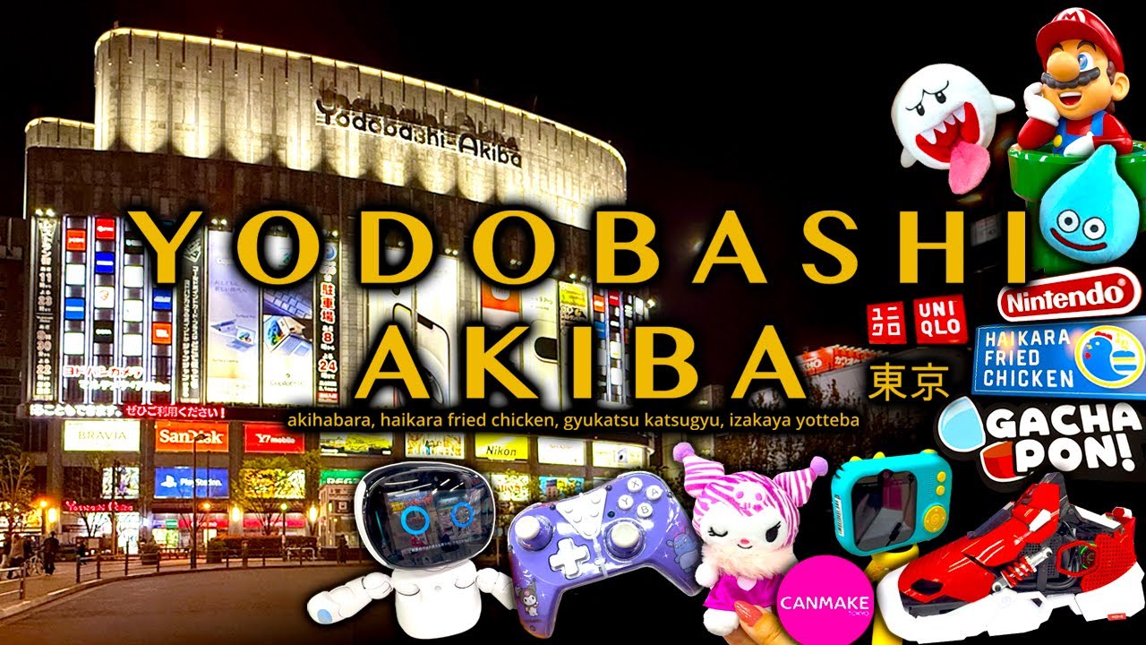Shopping at Yodobashi-Akiba Camera, Akihabara Tokyo: Nintendo, Super Mario, Sanrio, ASMR Silent Vlog