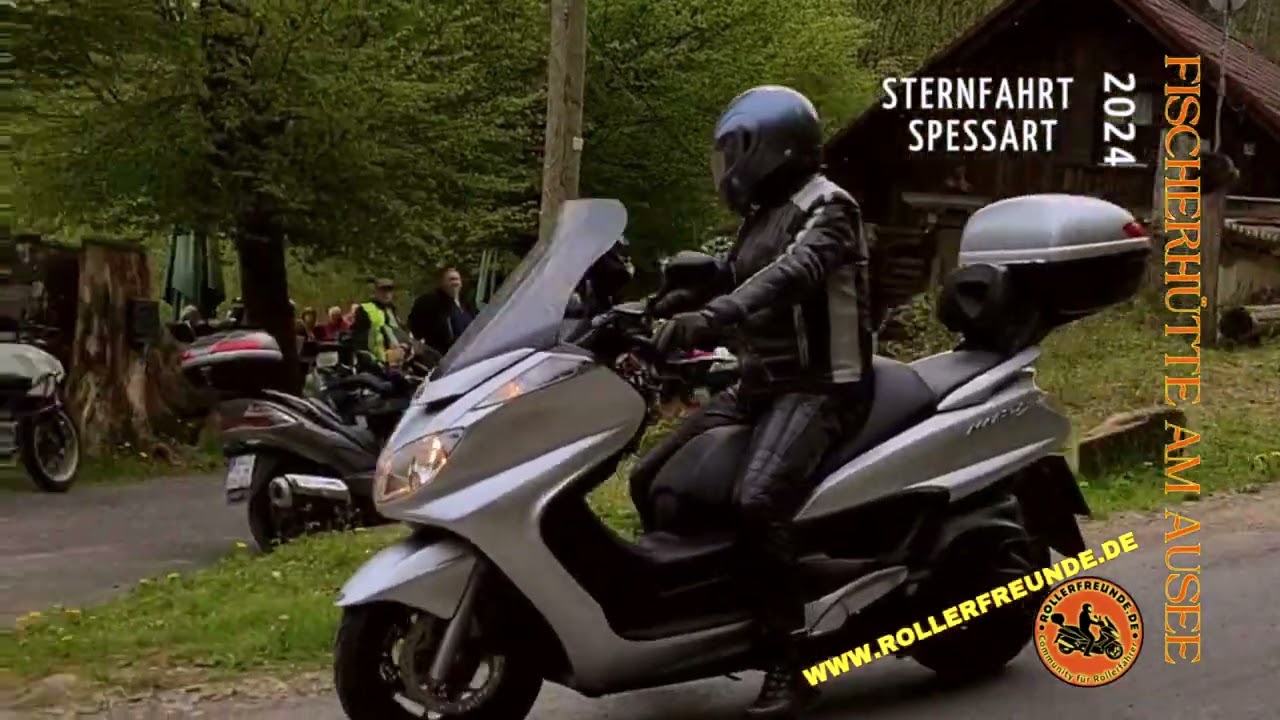 Sternfahrt Spessart 2024 der Rollerfreunde am 28. April