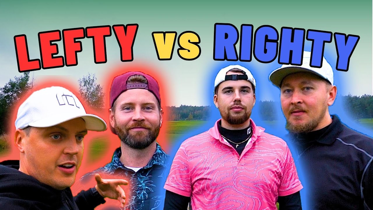 LEFTY VS RIGHTY - Kasual Golf @RaffiGolf @SamG_Golf @HoleinFunGolf