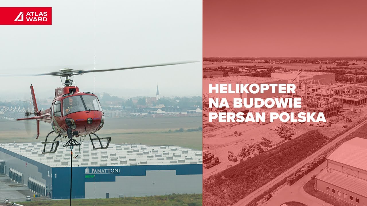 Inplag | Montaż rooftopów na dachu za pomocą helikoptera 🚁 ➡ Atlas Ward Polska | Generalny Wykonawca