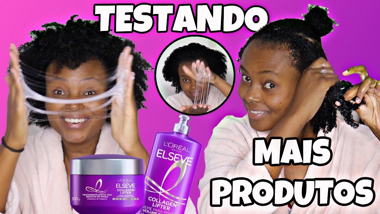 TESTEI MÁSCARA E CREME DE PENTEAR ELSEVE COLLAGEN LIFTER