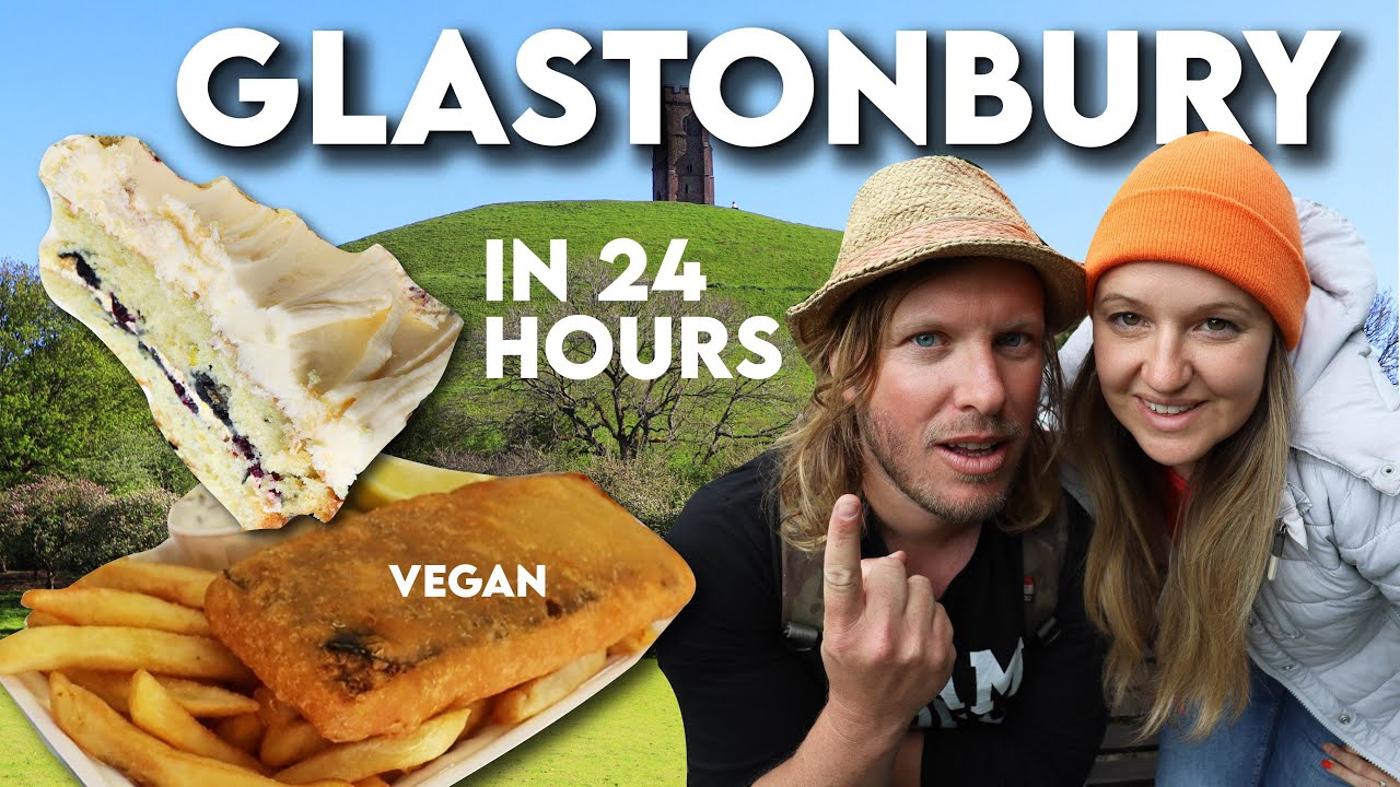24 HOURS IN GLASTONBURY | Vegan Food UK Tour (our van life adventure)