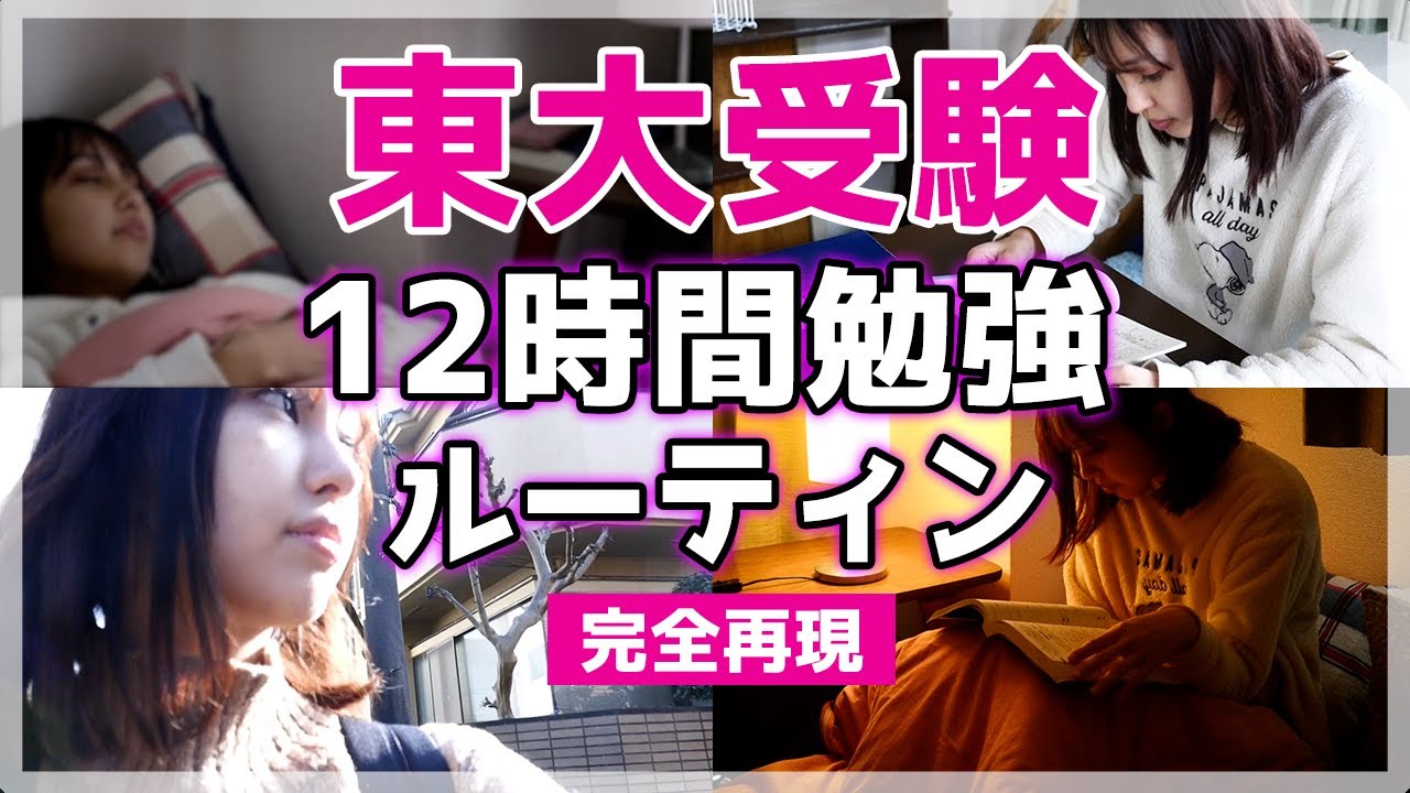 【ルーティン】東大受験生の１日の勉強スケジュール再現してみた！！