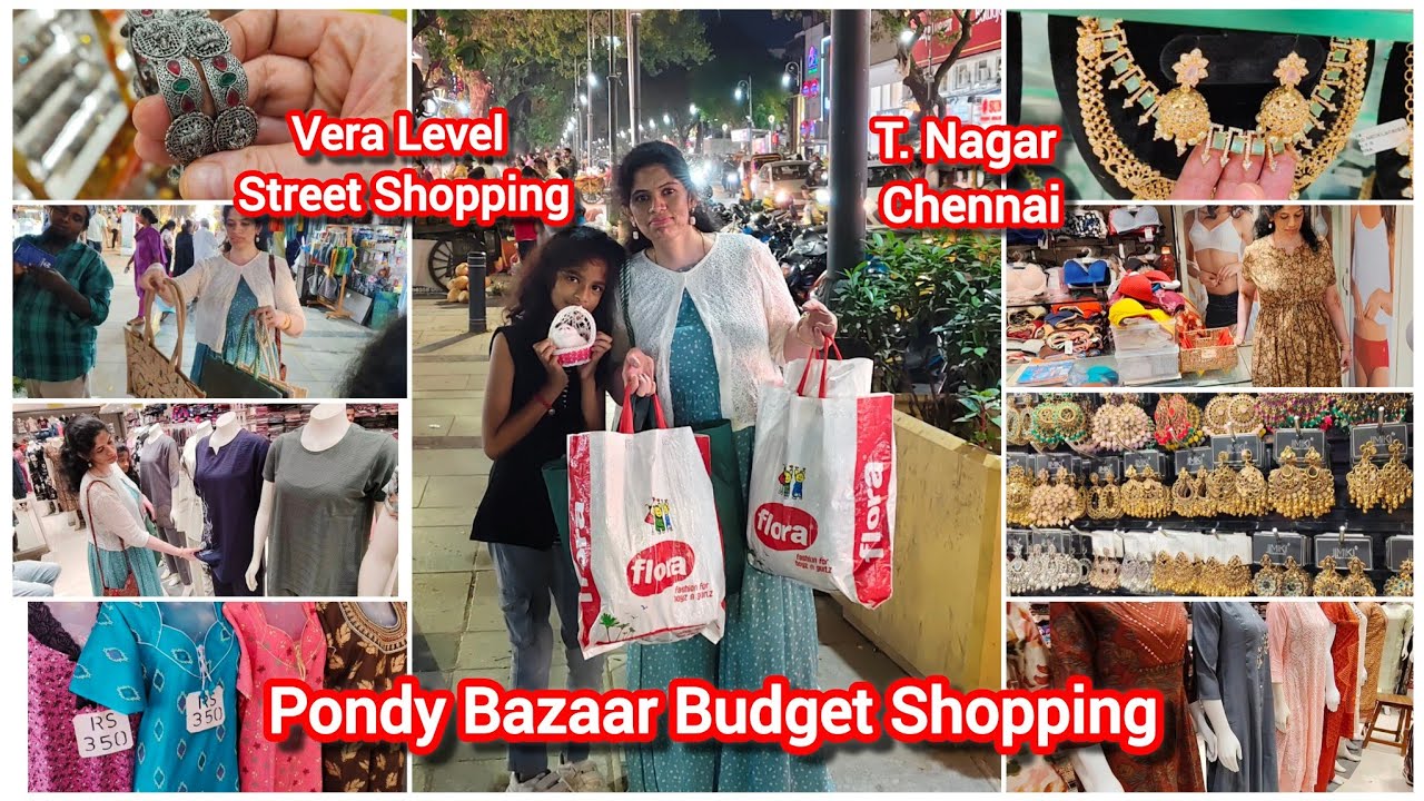 T. Nagar Pondy Bazaar Budget Street Shopping Vlog||Explore Pondy Bazaar||T.Nagar Chennai||Samu Times