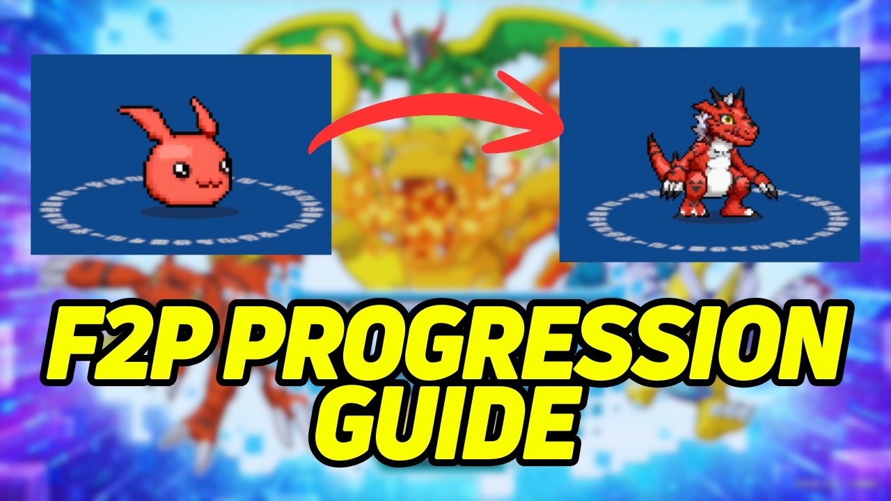 Day 1 F2P Progression Guide!【Digimon UP】