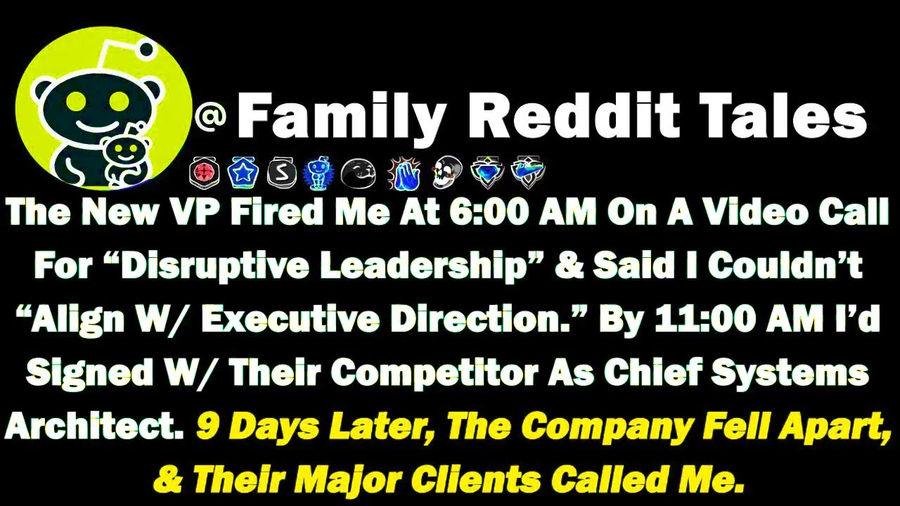 The New VP Fired Me At 6:00 AM On A Video Call For “Disruptive Leadership” & Said I Couldn’t “Alige