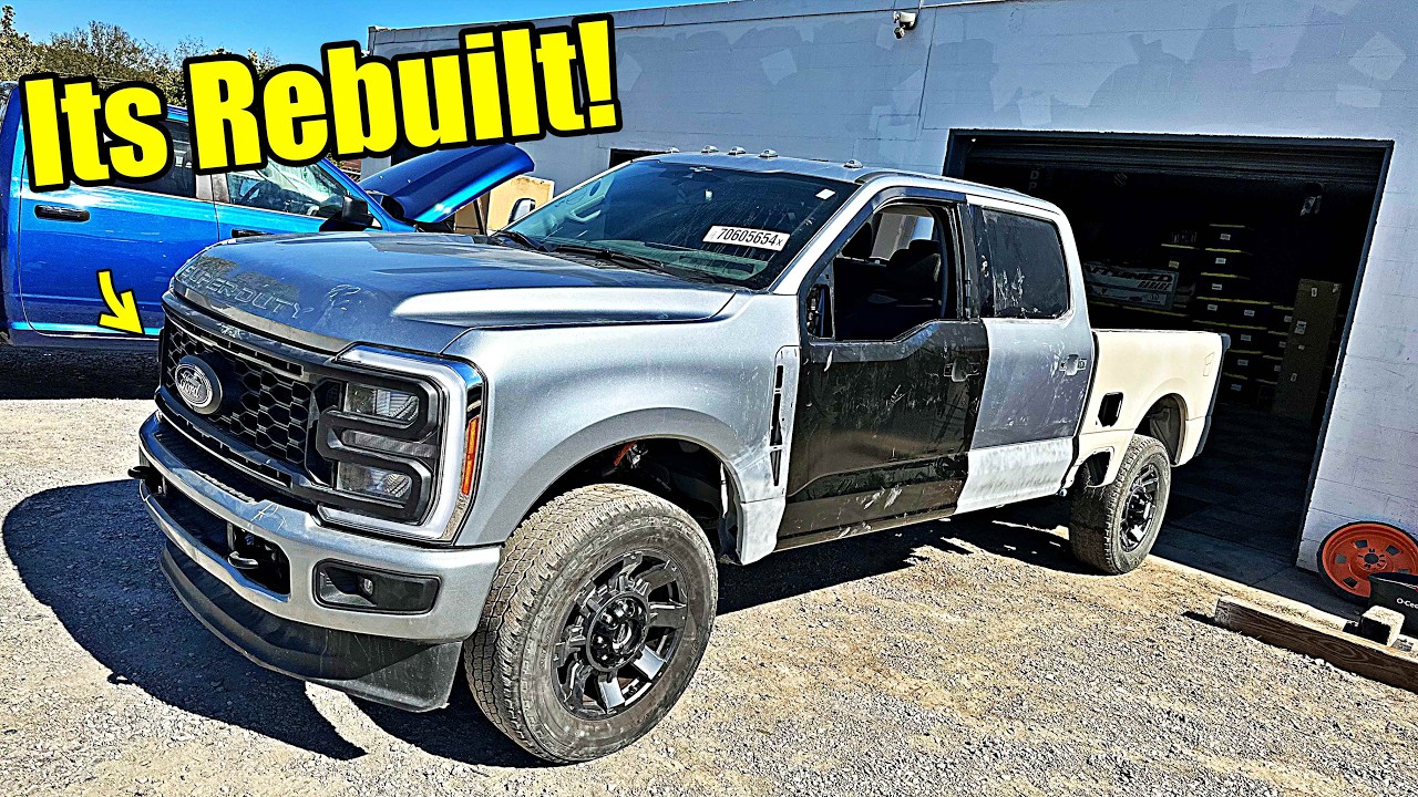 WE Rebuild Our Wrecked 2023 FORD F-250 Just Needs Some PAINT!