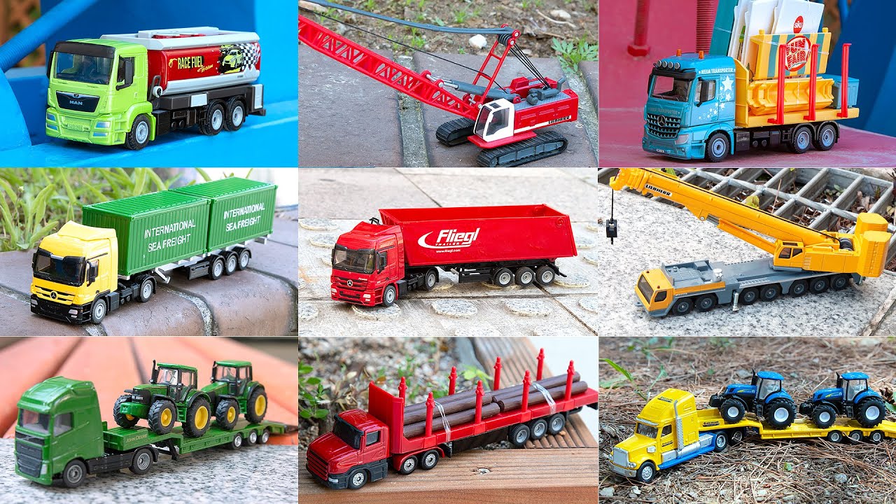 There are nine kinds of Siku cars here Let's take a look at the functions together