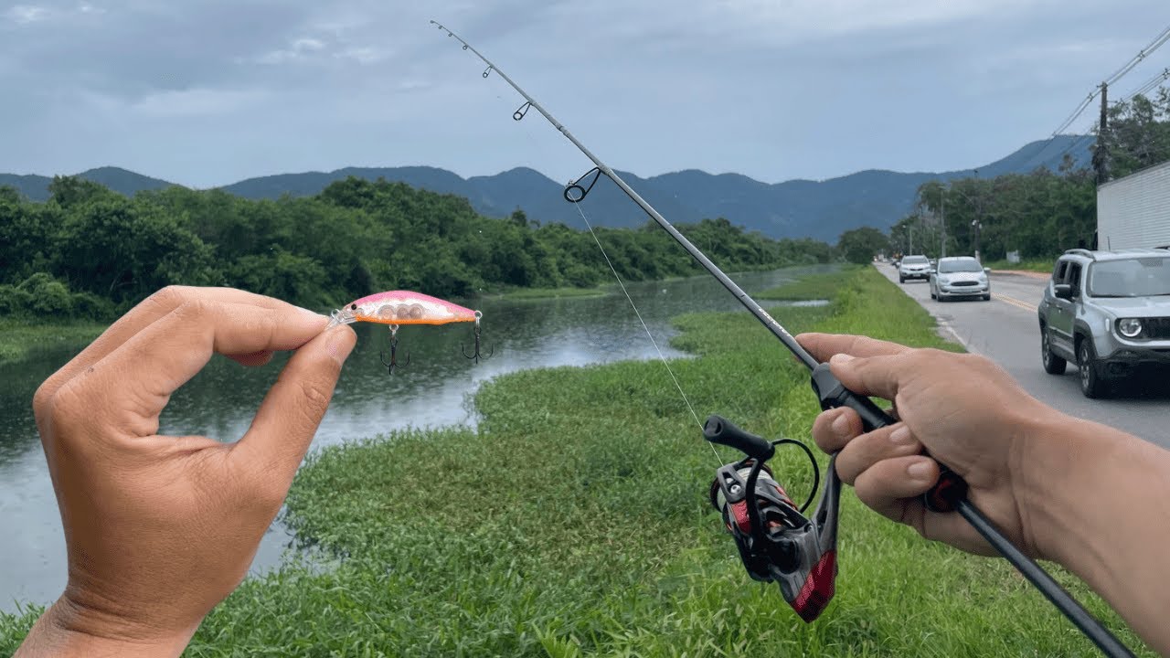 EXPLORANDO PONTOS DE PESCA URBANA NO RECREIO DOS BANDEIRANTES. PESCARIA ULTRALIGHT. Rio Morto