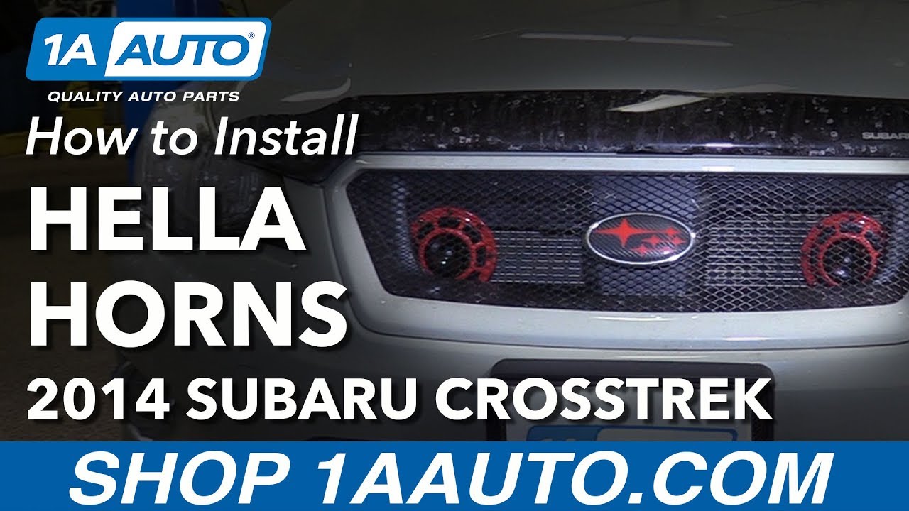 How to Install Hella Horns 13-15 Subaru XV Crosstrek