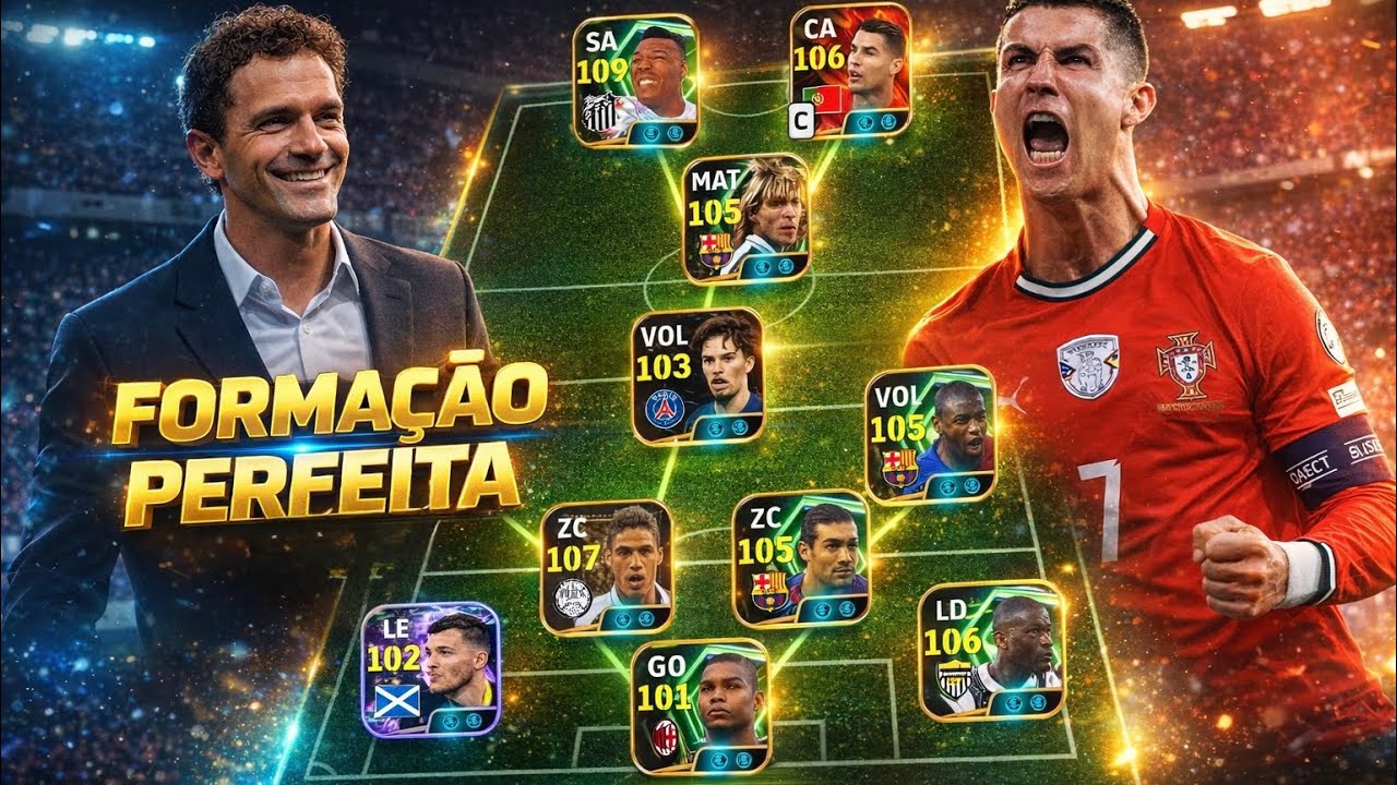 FORMAÇÃO PERFEITA 4.2.1.3 😱 META ATUALIZADA NO EFOOTBALL 26 MOBILE 