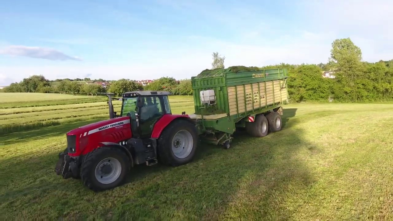 2. Schnitt 2020//MASSEY FERGUSON 7495// KRONE MX 350 GL// STEYR 6140 PROFI // SILO HARVEST// SOUND