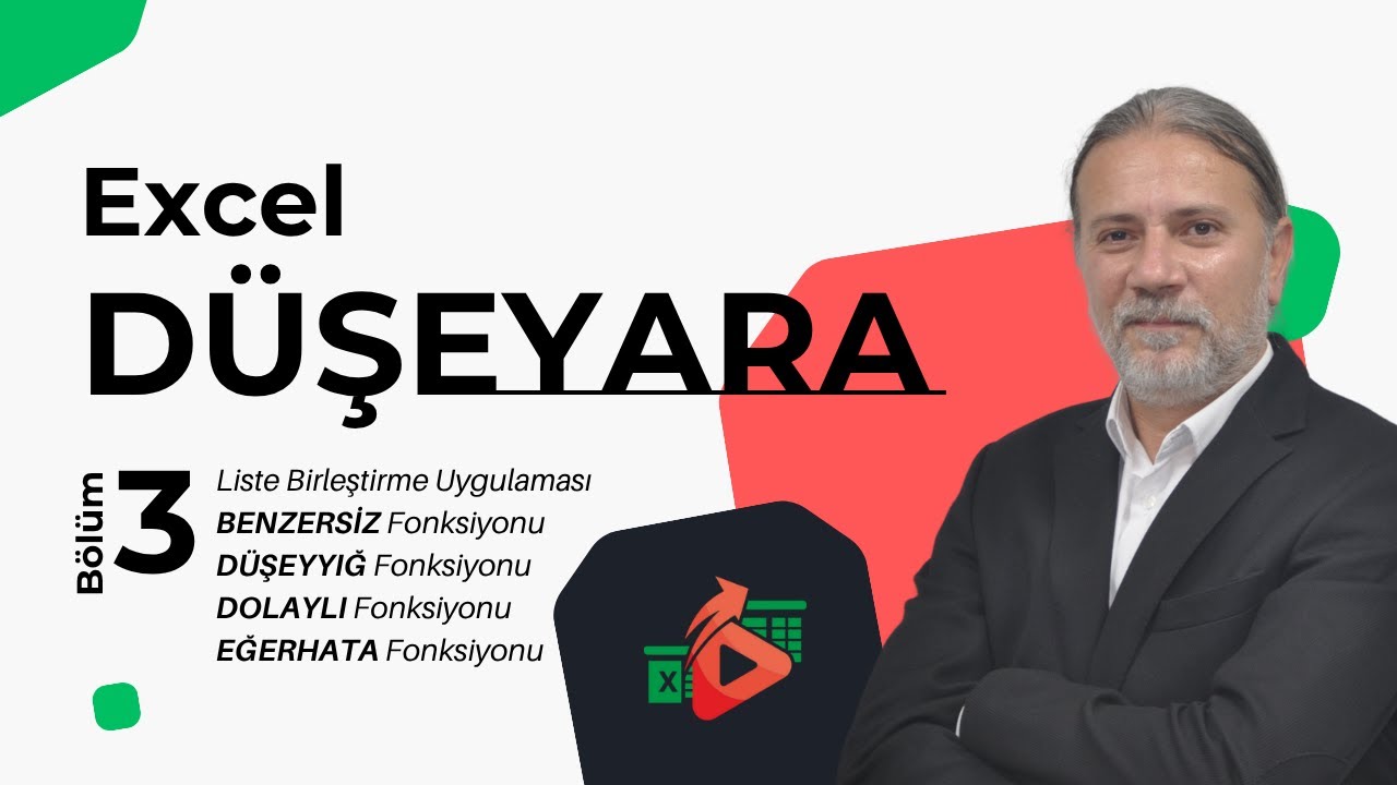 Excel DÜŞEYARA (VLOOKUP), DÜŞEYYIĞ (VSTACK), BENZERSİZ (UNIQUE) ve DOLAYLI (INDIRECT) Fonksiyonları
