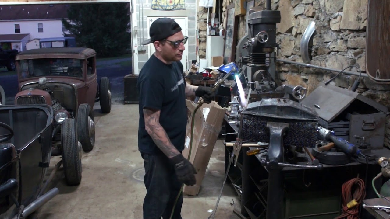 How to Chop a 1932 Ford Radiator- Ford Free-T - Ep. 34