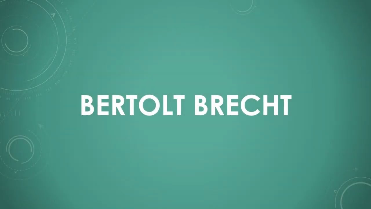 Bertolt Brecht einfach und kurz erklärt