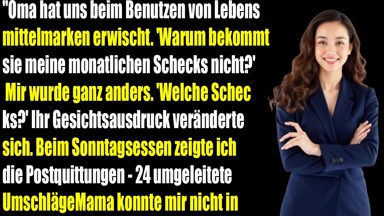 Meine Oma sah meine Tochter mit Essensmarken  und fragte nach ihrem Geld...