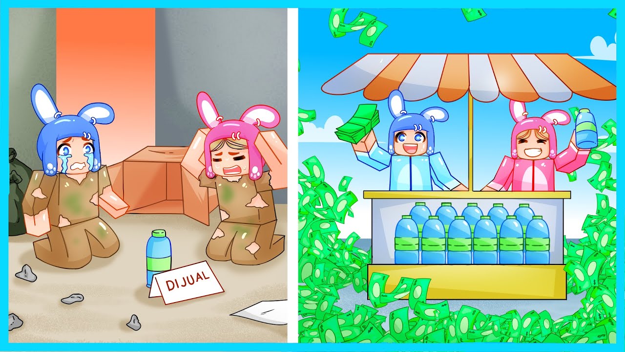 MIPAN & ZUZUZU DARI MISKIN SAMPAI KAYA JUALAN AIR DI ROBLOX