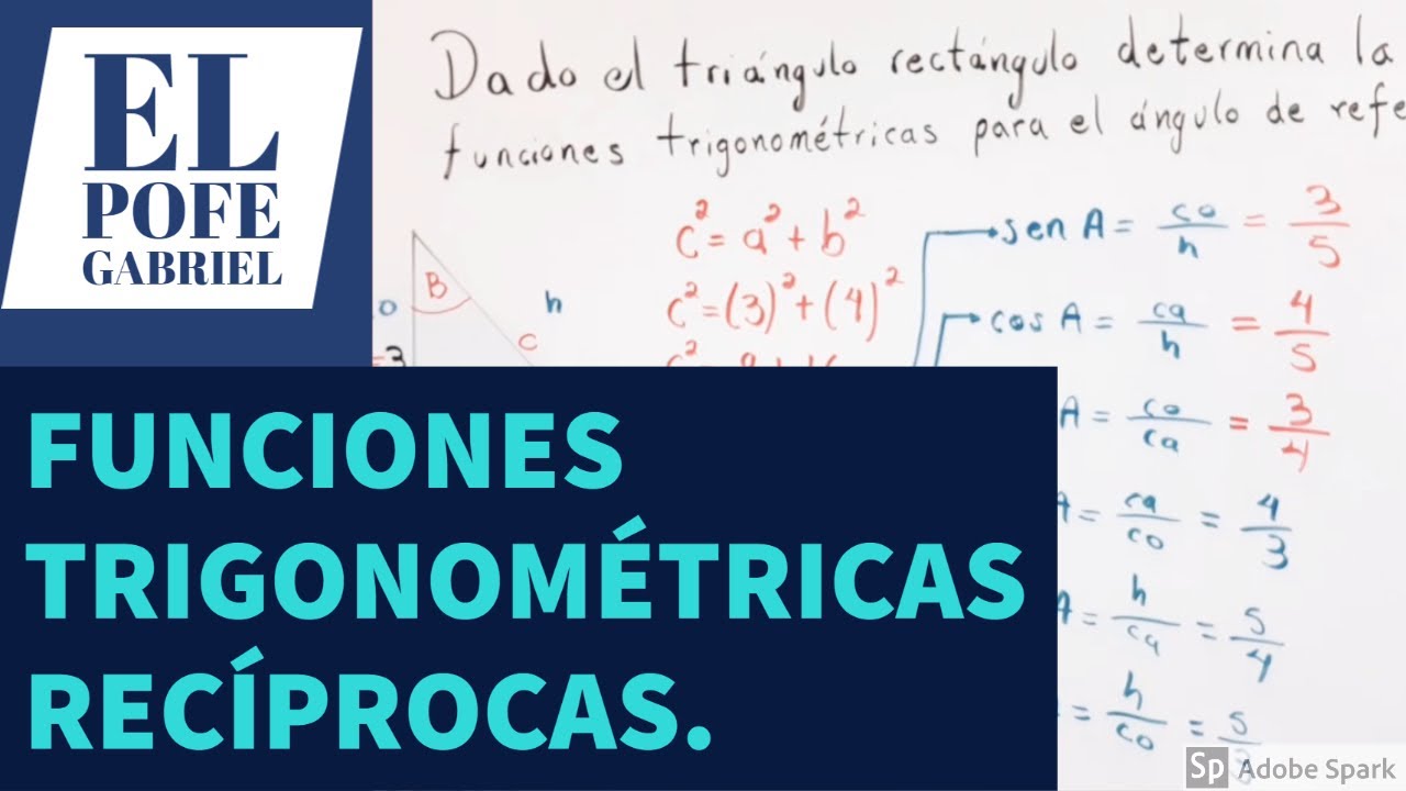 Funciones Trigonom&eacute;tricas Rec&iacute;procas.
