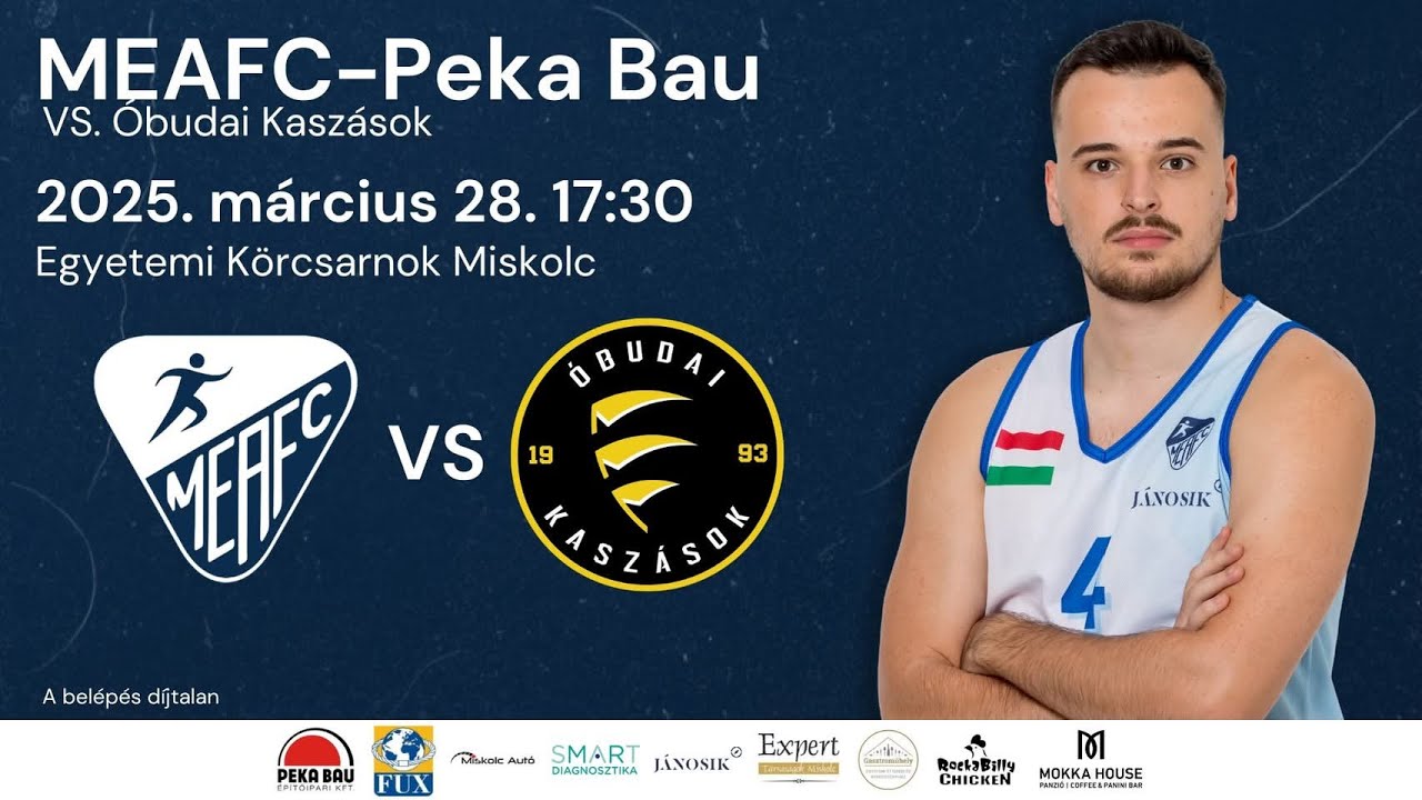MEAFC TV Kosárlabda MEAFC-Peka Bau - Óbudai Kaszások
