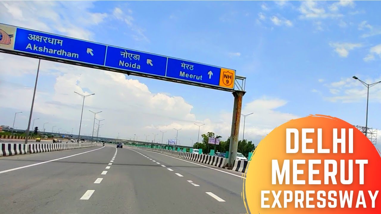 Delhi Meerut Expressway Drive | India’s Widest Expressway - Delhi to Indirapuram Drive