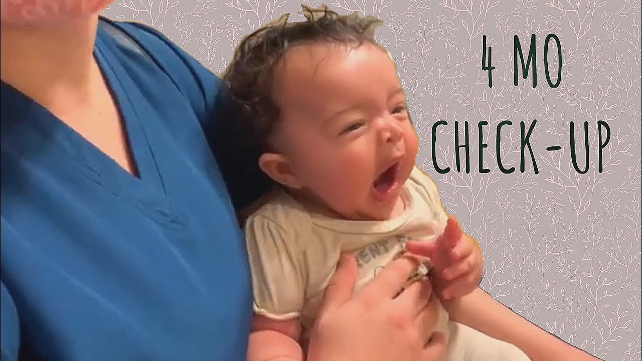 Baby girls 4 month checkup
