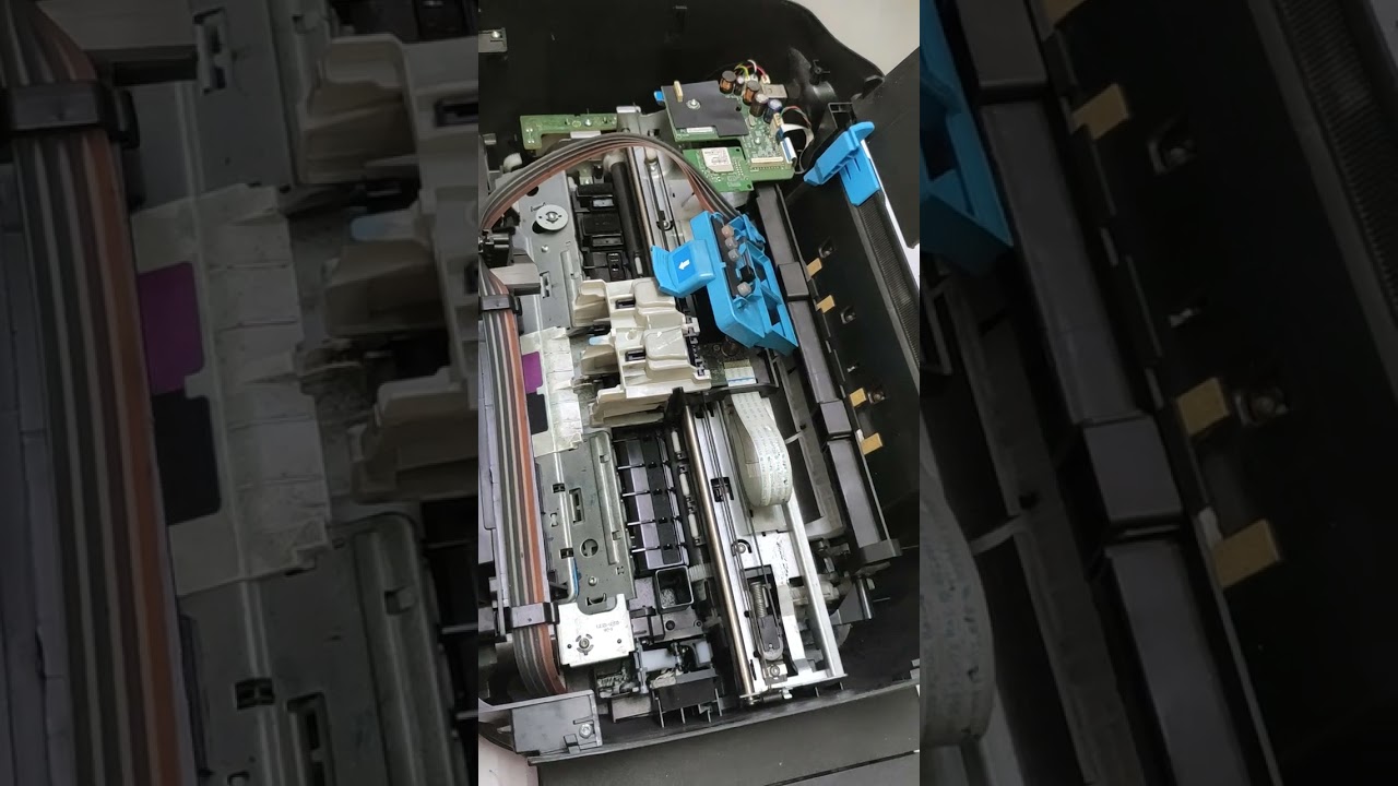 How to open Hp Ink Tank wireless printer 415-310-410-315-418-319-419 & remove air in ink pipes.