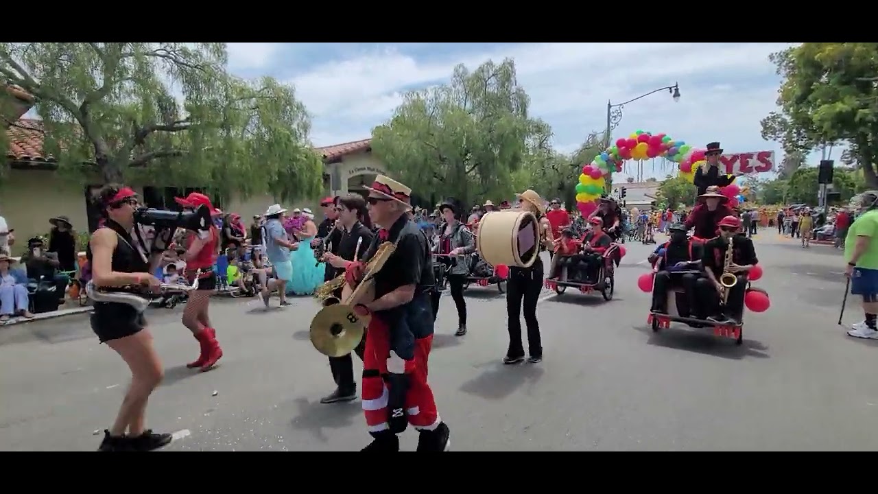 The start of the 49th Annual Santa Barbara Summer Solstice Parade.