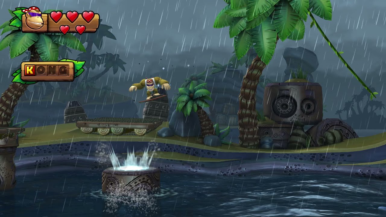 Donkey Kong Country Tropical Freeze: 4-A Rockin' Relics (Puzzle pieces + KONG)