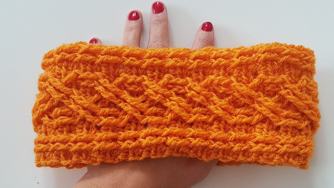 Tığişi Burgu Saç Bandı \ Crochet Cabled Headband