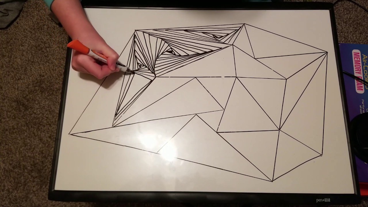 ASMR - Drawing the GREATEST Optical Illusion on a Whiteboard