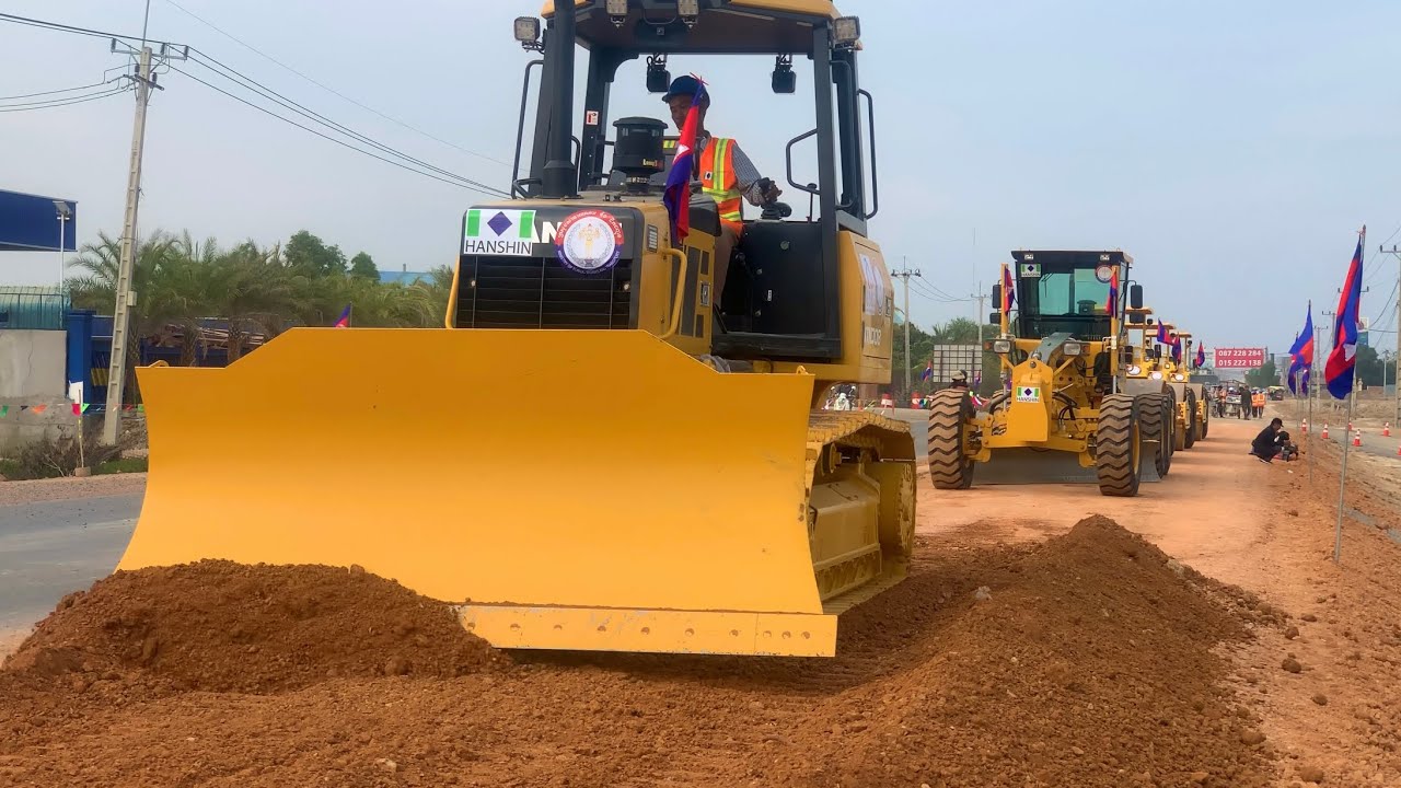 New Heavy Equipment  For Road ថ្មីៗ 11.01.2020 បើកការដ្ឋានធ្វើផ្លូវជាតិលេខ02