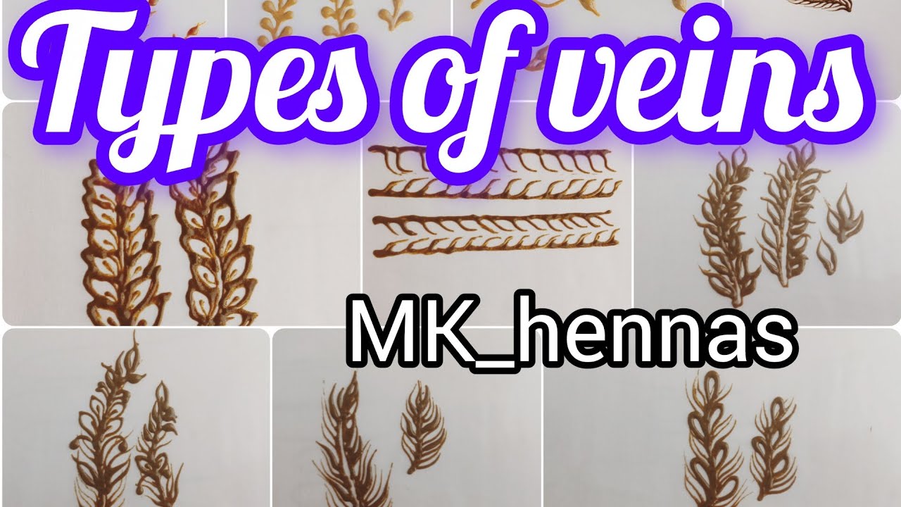 Henna veins easy and simple # bridal border element # 12 types of veins mehndhi designs # MK_hennas