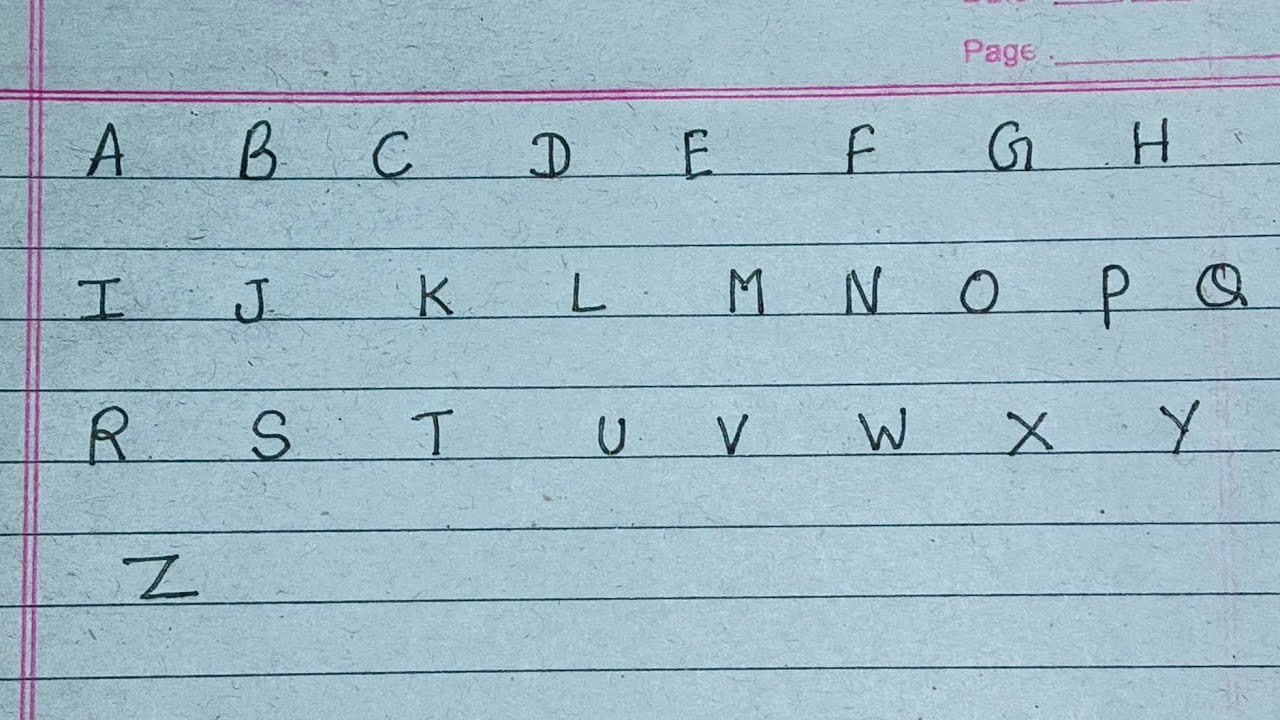 A to Z Alphabet Writing | ABC Handwriting Practice