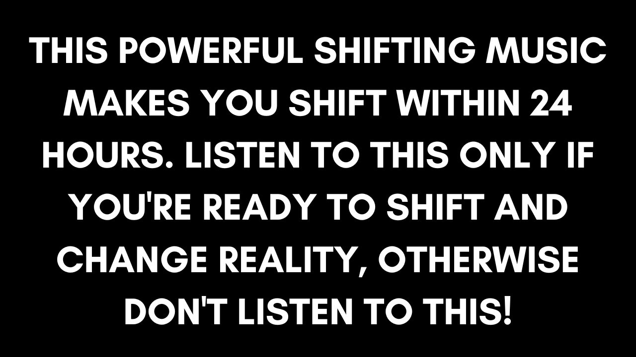 POWERFUL Reality Shifting Subliminal Isochronic Tones 528HZ (Black Screen Shifting Music)